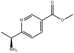 (S)-甲基 6-(1-氨基乙基)烟酸酯,1236699-82-3,结构式