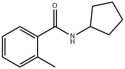 N-cyclopentyl-2-methylbenzamide Struktur