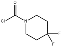 4,4-difluoropiperidine-1-carbonyl chloride 化学構造式