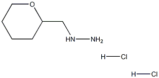 ((tetrahydro-2H-pyran-2-yl)methyl)hydrazine dihydrochloride Struktur