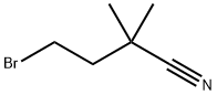 4-bromo-2,2-dimethylbutanenitrile 化学構造式