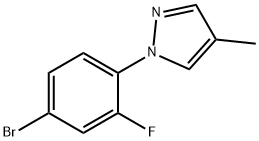 1241675-27-3 1-(4-bromo-2-fluorophenyl)-4-methyl-1H-pyrazole