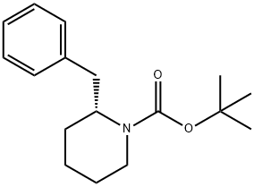 tert-Butyl (R)-2-benzylpiperidine-1-carboxylate Structure