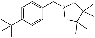 2-(4-tert-ブチルベンジル)(4,4,5,5-テトラメチル-1,3,2-ジオキサボロラン) 化学構造式