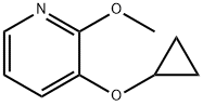 3-cyclopropoxy-2-methoxypyridine Struktur