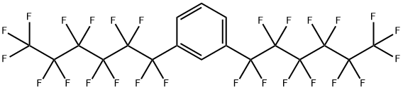 1,3-Bis(tridecafluorohexyl)benzene 化学構造式