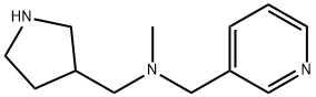 methyl(pyridin-3-ylmethyl)(pyrrolidin-3-ylmethyl)amine Struktur