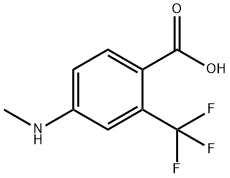 4-Methylamino-2-trifluoromethyl-benzoic acid Structure