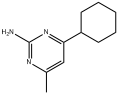 2-Amino-4-cyclohexyl-6-methylpyrimidine Struktur