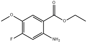 乙基 2-氨基-4-氟-5-甲氧基苯酸盐, 1247376-44-8, 结构式