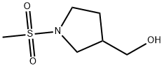 (1-methanesulfonylpyrrolidin-3-yl)methanol Structure
