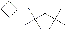 N-(2,4,4-trimethylpentan-2-yl)cyclobutanamine 化学構造式