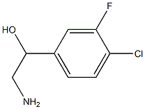 2-氨基-1-(4-氯-3-氟苯基)乙烷-1-醇, 1247508-22-0, 结构式