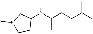 1-methyl-N-(5-methylhexan-2-yl)pyrrolidin-3-amine 化学構造式