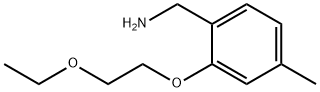 2-(2-乙氧基乙氧基)-4-甲基苯基]甲胺 结构式