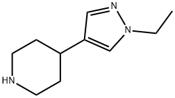 4-(1-ethyl-1H-pyrazol-4-yl)piperidine Struktur