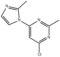 4-chloro-2-methyl-6-(1H-2-methylimidazol-1-yl)pyrimidine Structure