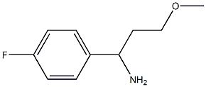 1-(4-FLUOROPHENYL)-3-METHOXYPROPAN-1-AMINE,1248949-76-9,结构式