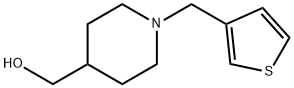 {1-[(THIOPHEN-3-YL)METHYL]PIPERIDIN-4-YL}METHANOL Struktur