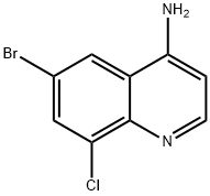 6-bromo-8-chloroquinolin-4-amine Structure