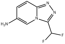 3-(二氟甲基)-[1,2,4]三唑并[4,3-A]吡啶-6-胺, 1249492-45-2, 结构式