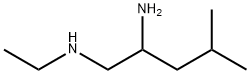(2-amino-4-methylpentyl)(ethyl)amine Structure