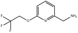 [6-(2,2,2-trifluoroethoxy)pyridin-2-yl]methanamine Structure