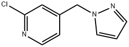 2-氯-4-(1H-吡唑-1-基甲基)吡啶 结构式