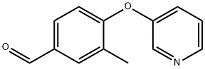 3-methyl-4-(pyridin-3-yloxy)benzaldehyde Struktur