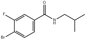 4-Bromo-3-fluoro-N-(2-methylpropyl)benzamide Structure