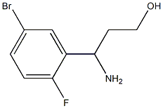 3-AMINO-3-(5-BROMO-2-FLUOROPHENYL)PROPAN-1-OL Structure