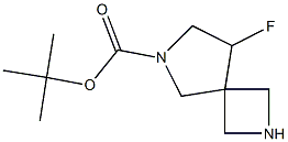 tert-butyl 8-fluoro-2,6-diazaspiro[3.4]octane-6-carboxylate Struktur