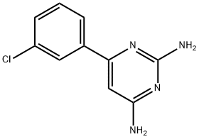 6-(3-chlorophenyl)pyrimidine-2,4-diamine 化学構造式