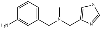 3-{[methyl(1,3-thiazol-4-ylmethyl)amino]methyl}aniline Structure