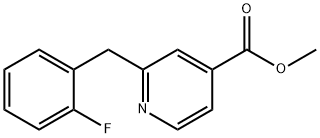 Methyl 2-(2-fluorobenzyl)isonicotinate 化学構造式