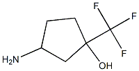 3-amino-1-(trifluoromethyl)cyclopentan-1-ol Structure