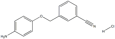 3-[(4-氨基苯氧基)甲基]苯甲腈盐酸,1251924-79-4,结构式