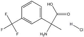 2-amino-2-(3-(trifluoromethyl)phenyl)propanoic acid hydrochloride Structure