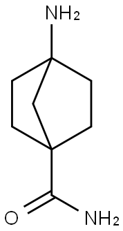 4-aminobicyclo[2.2.1]heptane-1-carboxamide Struktur
