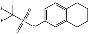 Methanesulfonic acid, 1,1,1-trifluoro-, 5,6,7,8-tetrahydro-2-naphthalenyl ester Struktur