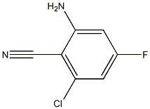 2-氨基-6-氯-4-氟苯甲腈, 1253789-92-2, 结构式