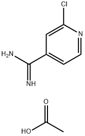 2-CHLOROISONICOTINIMIDAMIDE ACETATE 化学構造式