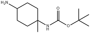 tert-butyl (4-amino-1-methylcyclohexyl)carbamate Structure