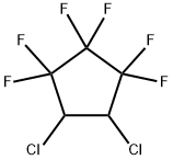 1H,2H-1,2-Dichloroperfluorocyclopentane 化学構造式