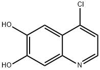 6,7-Quinolinediol, 4-chloro- 结构式