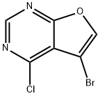 5-bromo-4-chlorofuro[2,3-d]pyrimidine, 1256789-37-3, 结构式