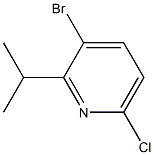 3-bromo-6-chloro-2-isopropylpyridine Structure