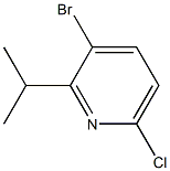 3-bromo-6-chloro-2-isopropylpyridine 化学構造式