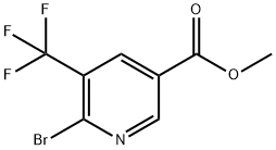 5-三氟甲基-6-溴烟酸甲酯,1256810-81-7,结构式