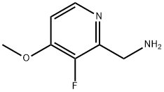 (3-fluoro-4-methoxypyridin-2-yl)methanamine 化学構造式